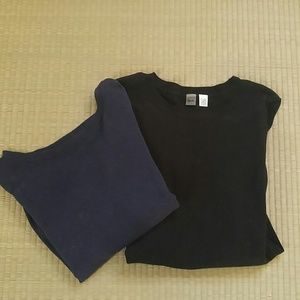 Bundel 2 pullover sweaters black and blue sz large